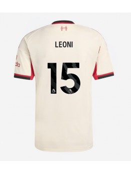 Billige Liverpool Giovanni Leoni #15 Bortedrakt 2025-26 Kortermet